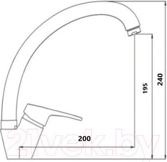 Изображение товара Смеситель Wisent WP59240