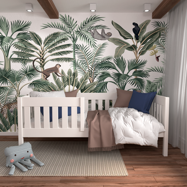 Изображение товара Кровать-тахта детская ФанДОК Ф-141.08М с бортом 90x200 (белый)