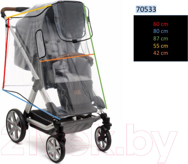 Изображение товара Дождевик для коляски Reer Peva / 70533 XL