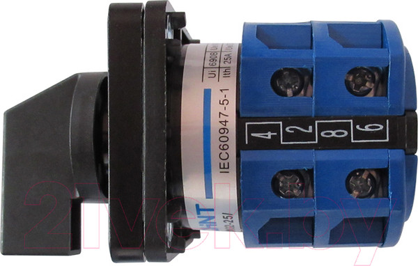 Изображение товара Переключатель Chint LW32-25/C03/2 25А 0-1 3P 425063