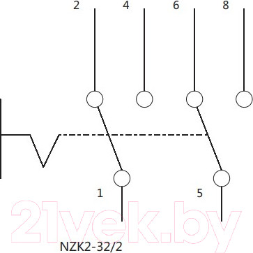 Изображение товара Переключатель Chint NZK2-32 2п 32А (2 положения)