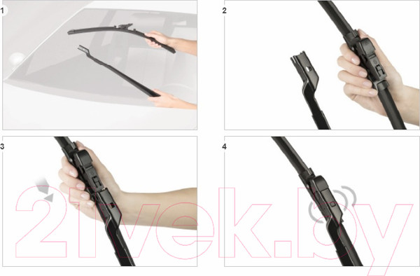 Изображение товара Щетки стеклоочистителя Bosch Aerotwin 3397014398