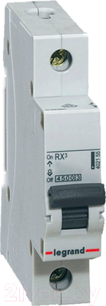 Изображение товара Выключатель автоматический Legrand RX3 1P C 32A 4.5кА 1M / 419667