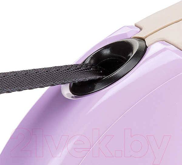 Изображение товара Поводок-рулетка Ferplast Amigo L / 75732019 (лента бежевый/фиолетовый)