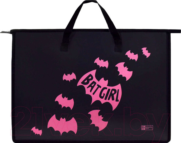 Изображение товара Папка-портфель Феникс+ Летучая мышь / 59587 (черный)