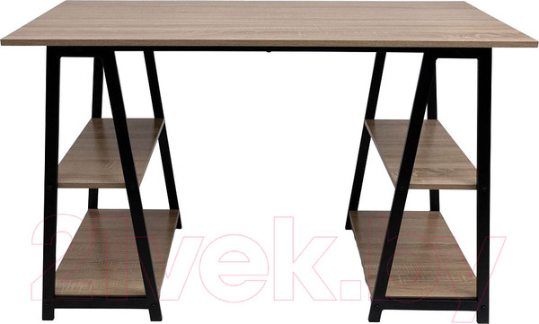 Изображение товара Письменный стол AksHome Topaz (светлый дуб/черный)