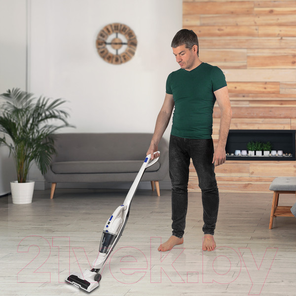 Изображение товара Вертикальный пылесос Endever SkyClean VC-300 (белый/черный)
