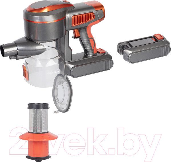 Изображение товара Вертикальный пылесос Endever SkyClean VC-301 (темно-серый/оранжевый)
