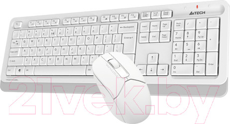Изображение товара Комплект клавиатура и мышь A4Tech Fstyler FG1012 (белый)