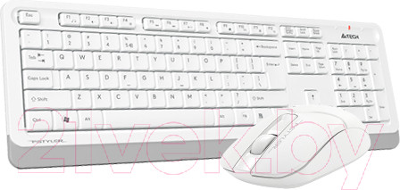 Изображение товара Комплект клавиатура и мышь A4Tech Fstyler FG1012 (белый)