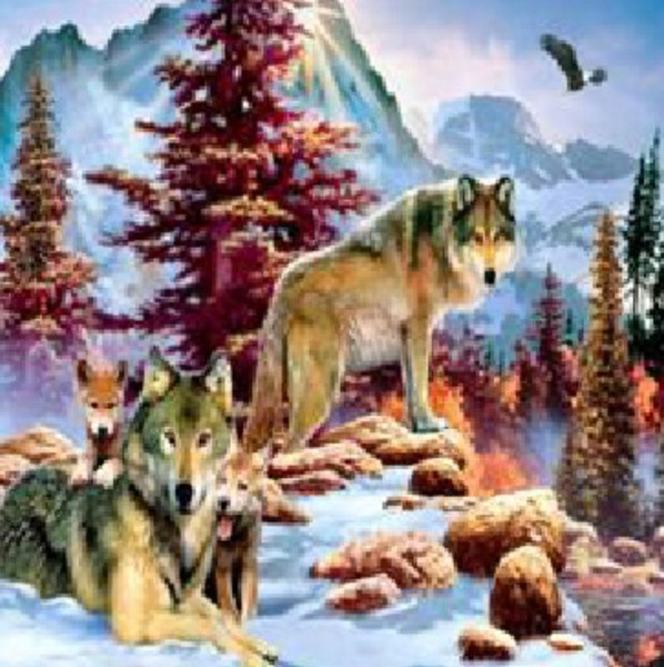 Изображение товара Набор алмазной вышивки Centrum Алмазная мозаика Волки / 87114