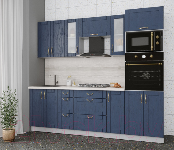 Изображение товара Кухонный гарнитур Интерлиния Мила Крафт 2.4 (дуб королевский)