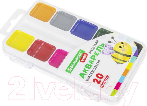 Изображение товара Акварельные краски Brauberg Kids / 192283 (20цв)