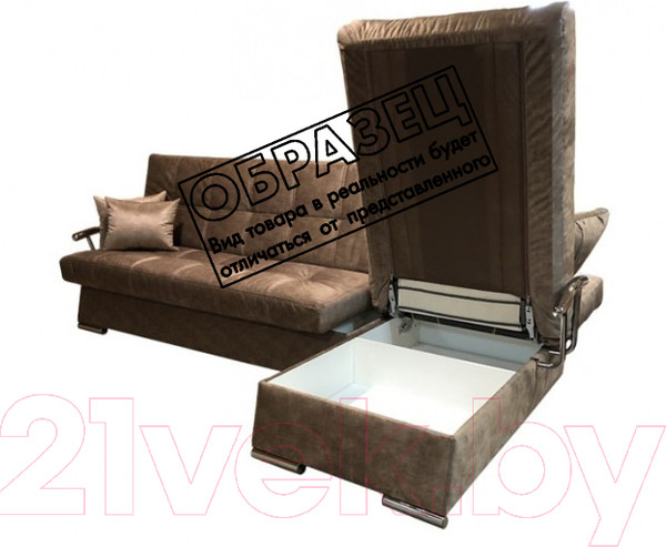 Изображение товара Диван угловой Асмана Марсель левый (хром/PG-2)