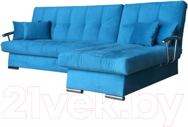 Изображение товара Диван угловой Асмана Марсель левый (хром/ловели 22)