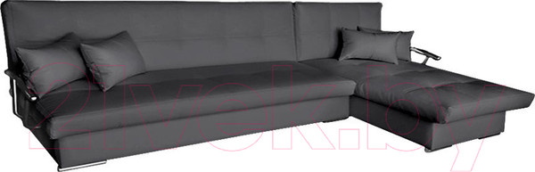 Изображение товара Диван угловой Асмана Марсель левый (хром/банни 10)