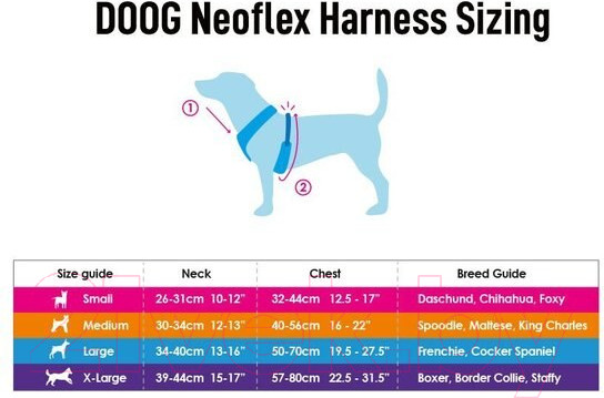 Изображение товара Шлея-жилетка для животных DOOG Neoflex Benji / HARBBZSOFT-XS (XS, коричнево-голубой зигзаг)