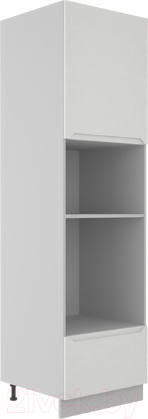 Изображение товара Шкаф-пенал кухонный ДСВ Тренто ПНС 600 (серый/белый)