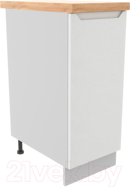 Изображение товара Шкаф-стол кухонный ДСВ Тренто С 350 правый (серый/белый)