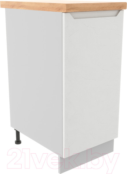 Изображение товара Шкаф-стол кухонный ДСВ Тренто С 400 левый (серый/белый)