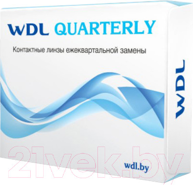 Изображение товара Комплект контактных линз WDL Quarterly BC 8.6 -2.00