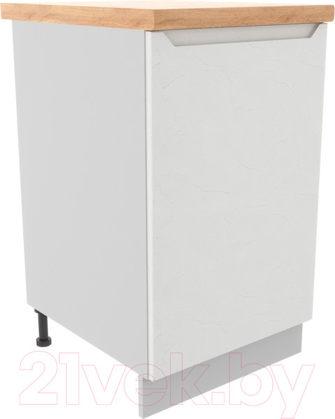 Изображение товара Шкаф-стол кухонный ДСВ Тренто С 500 правый (серый/белый)