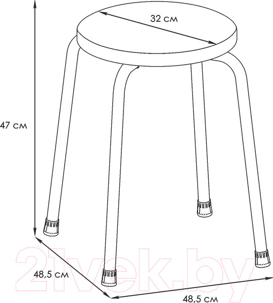 Изображение товара Табурет ЗМИ Пенек крепкий 220 / Т 266 (бежевый)