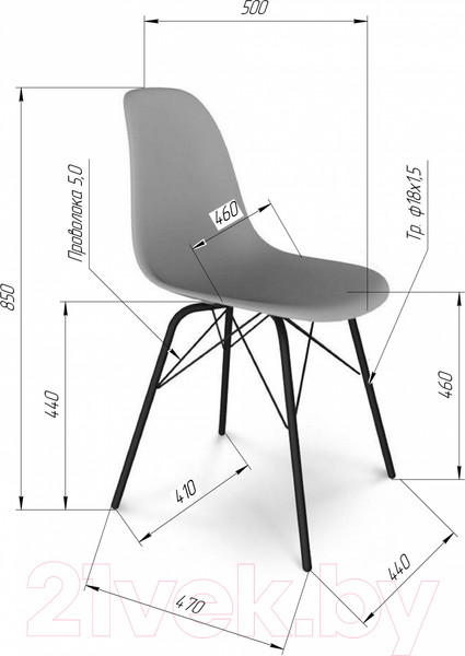 Изображение товара Стул Sheffilton SHT-ST34-1/S64 (латте/черный муар)