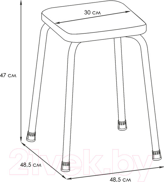 Изображение товара Табурет ЗМИ Пенек крепкий 224 / Т 269 (серый)