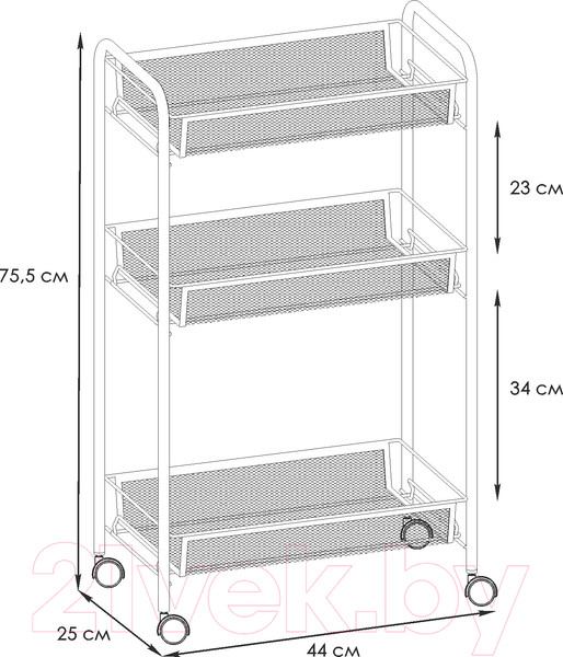 Изображение товара Этажерка ЗМИ Ладья 2 К / Э 322 (белый)