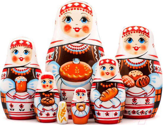 Изображение товара Матрешка сувенирная Брестская Фабрика Сувениров В славянском костюме 7009