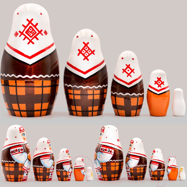Изображение товара Матрешка сувенирная Брестская Фабрика Сувениров В славянской одежде 5009