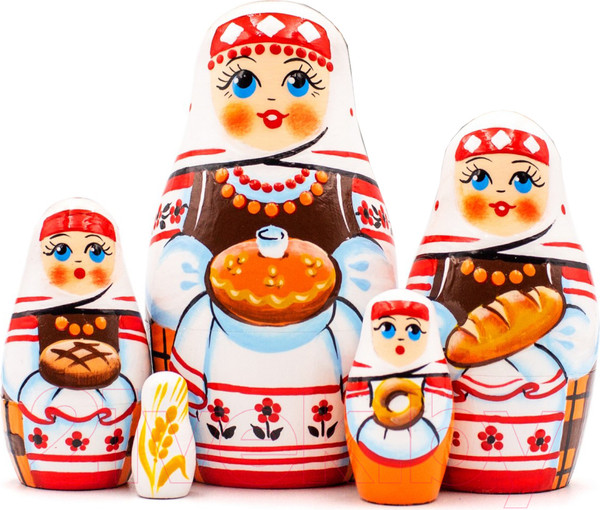 Изображение товара Матрешка сувенирная Брестская Фабрика Сувениров В славянской одежде 5009