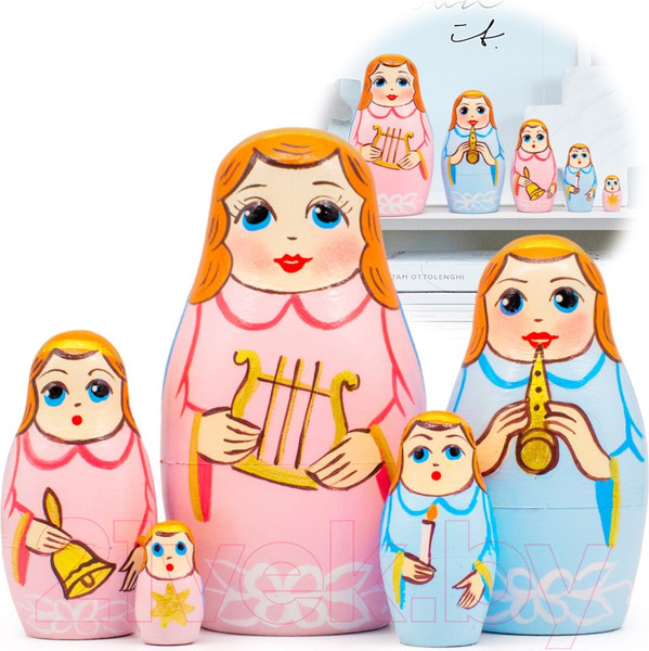 Изображение товара Матрешка сувенирная Брестская Фабрика Сувениров Фигурки ангелов 5309