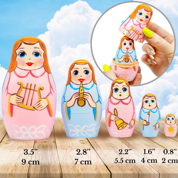 Изображение товара Матрешка сувенирная Брестская Фабрика Сувениров Фигурки ангелов 5309