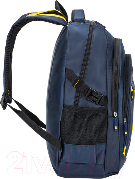 Изображение товара Школьный рюкзак Brauberg Titanium / 270768 (синий/желтые вставки)