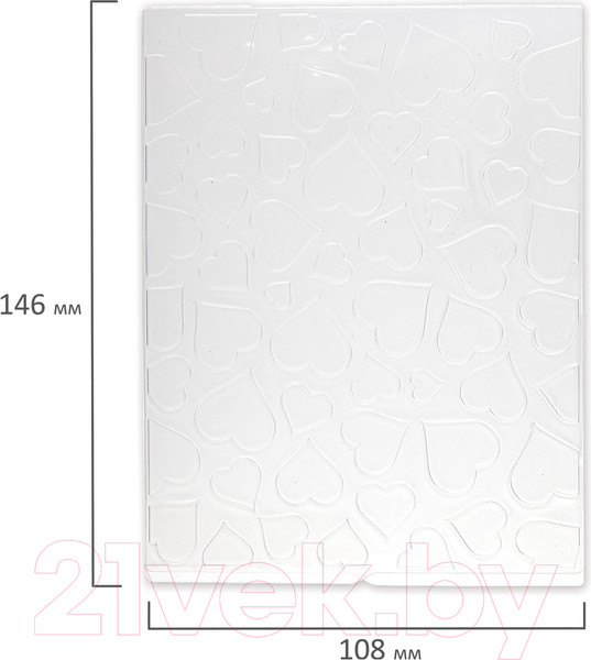 Изображение товара Клише для тиснения Остров Сокровищ 3D Сердца / 663796