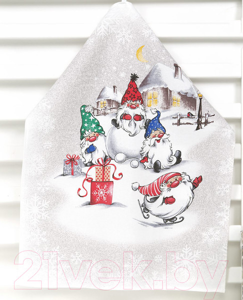 Изображение товара Набор полотенец АртПостель Гномики из рогожки 45x60 / НЗ_ПКР45.60