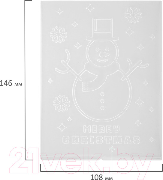 Изображение товара Клише для тиснения Остров Сокровищ 3D Снеговик / 663804