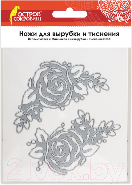 Изображение товара Набор ножей для вырубки и тиснения Остров Сокровищ Розы / 663813 (2шт)