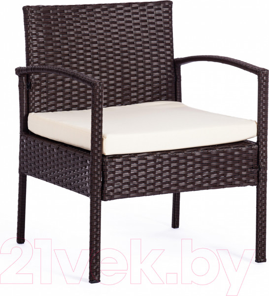 Изображение товара Комплект садовой мебели Tetchair Лаундж (коричневый/бежевый)