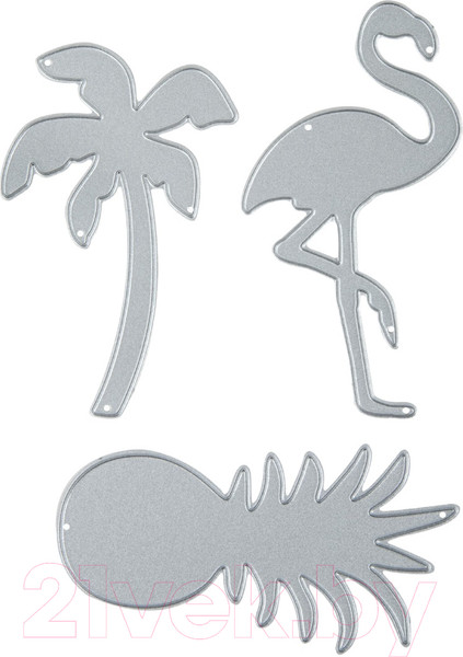 Изображение товара Набор ножей для вырубки и тиснения Остров Сокровищ Тропики / 663817 (3шт)