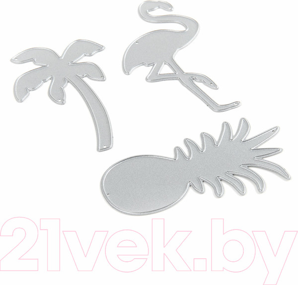 Изображение товара Набор ножей для вырубки и тиснения Остров Сокровищ Тропики / 663817 (3шт)