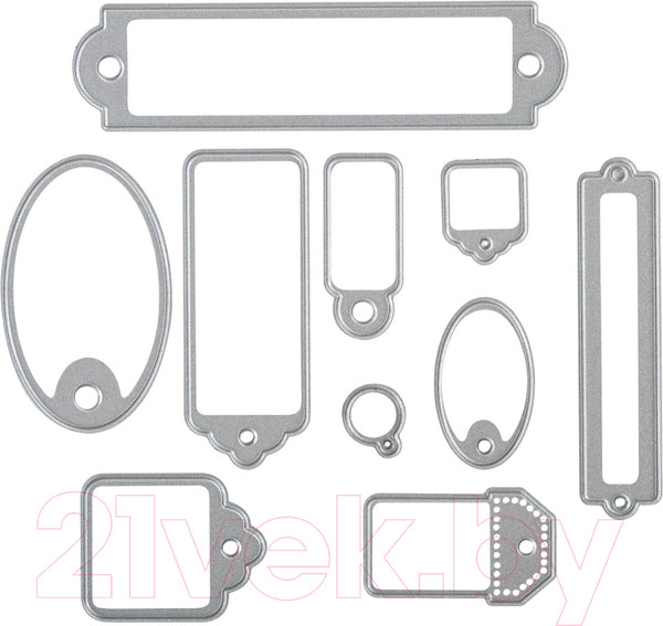 Изображение товара Набор ножей для вырубки и тиснения Остров Сокровищ Бирки / 663823 (10шт)