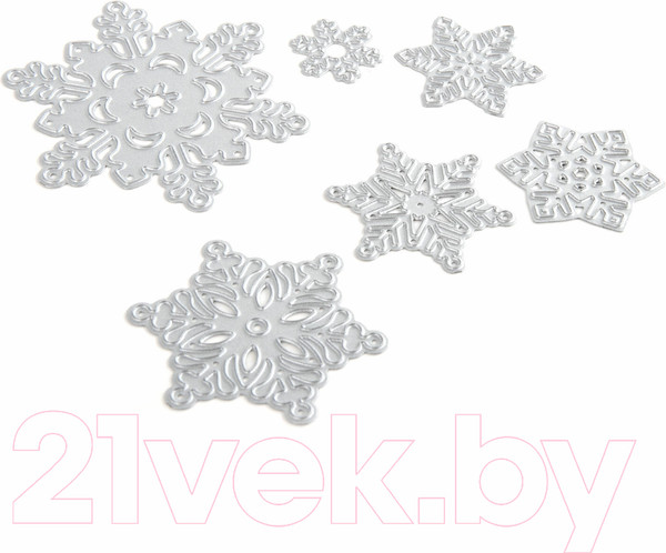 Изображение товара Набор ножей для вырубки и тиснения Остров Сокровищ Снежинки / 663826 (6шт)
