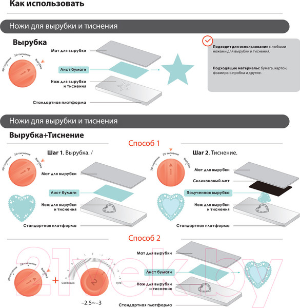 Изображение товара Набор ножей для вырубки и тиснения Остров Сокровищ Снежинки / 663826 (6шт)