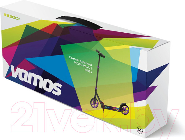 Изображение товара Самокат городской Indigo Sport Vamos / IN054 (белый/розовый)