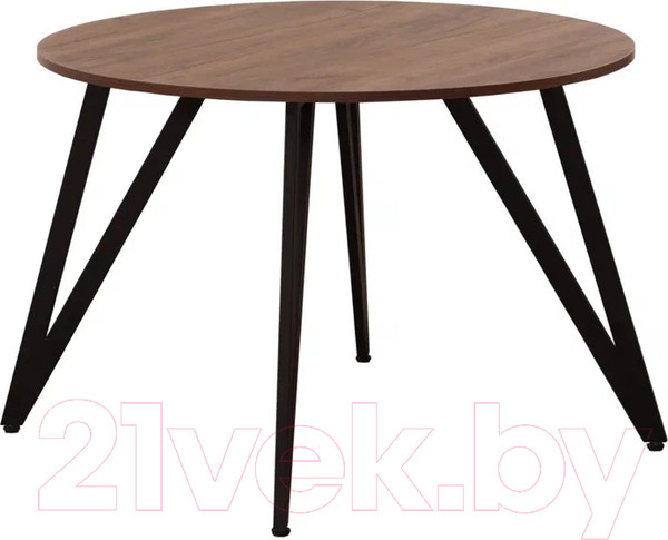 Изображение товара Обеденный стол Millwood Женева 2 Л18 D110 (дуб табачный Craft/металл черный)