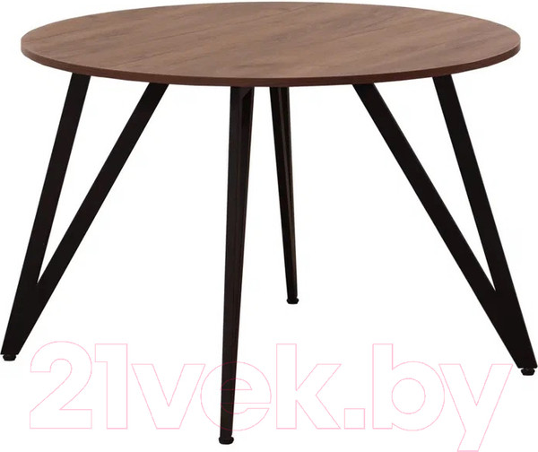 Изображение товара Обеденный стол Millwood Женева 2 Л18 D120 (дуб табачный Craft/металл черный)