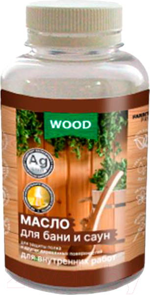 Изображение товара Масло для древесины Farbitex Profi Wood Для бань и саун (500мл)